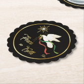 White Dove verspreidt vrede op aarde Kartonnen Onderzetters (Gekanteld)