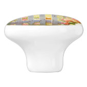 White Doves Cottage Garden Keramische Knop (Zijkant)