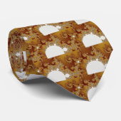 White Dragon - Fractal Art Stropdas (Opgerold)