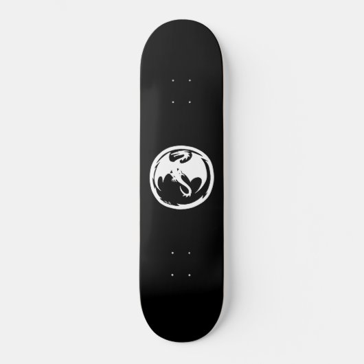 White dragon skateboard (Voorkant)