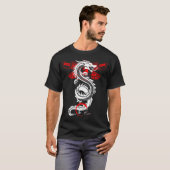 White Dragon Wing Chun Kung Fu T-Shirt (Voorkant volledig)