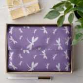 White Dragonflies Pattern —  BG Color Tissuepapier (Geschenk)