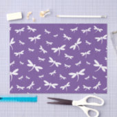 White Dragonflies Pattern —  BG Color Tissuepapier (Craft)