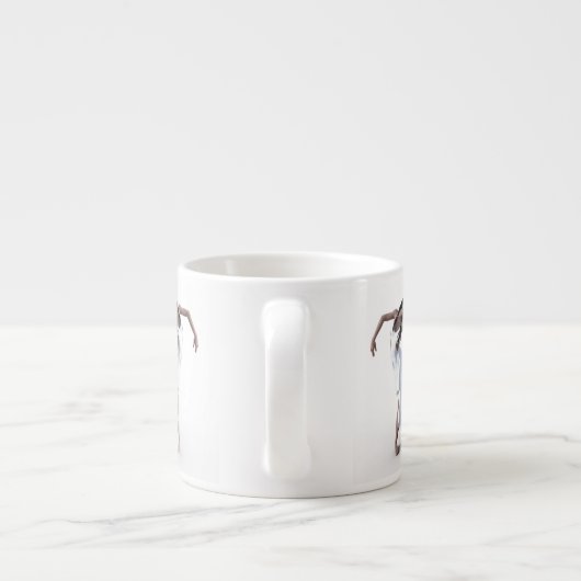 White dress daner Thunder_Cove Espresso Kop (Achterkant)