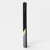 White Drilling Silhouette op zwart en metaal Case-Mate iPhone Case (Achterkant/links)