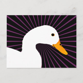 White Duck Pop Art Briefkaart
