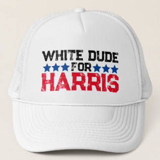 White Dude voor Harris 2024 Kamala Madam President Trucker Pet