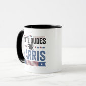 White Dudes voor Harris 2024 Mok (Voorkant links)