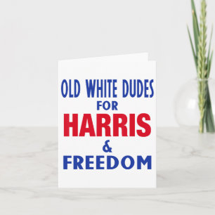 White Dudes voor Harris en Freedom Stem President Kaart