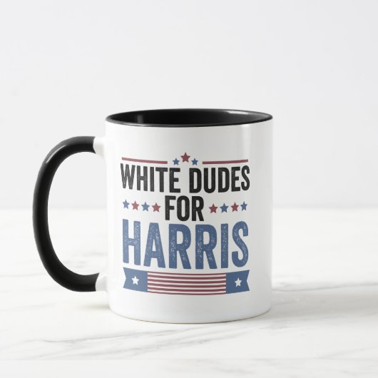 White Dudes voor Harris Support President Kamala Mok (Links)