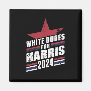 White Dudes voor Kamala Harris 2024 Magneet