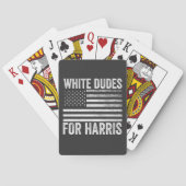 White Dudes voor Kamala Harris 2024 Pokerkaarten (Achterkant)