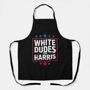 White Dudes voor Kamala Harris voor President 2024 Schort
