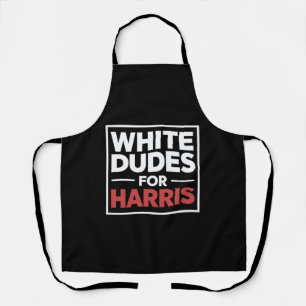 White Dudes voor Kamala-Harris voor President 2024 Schort