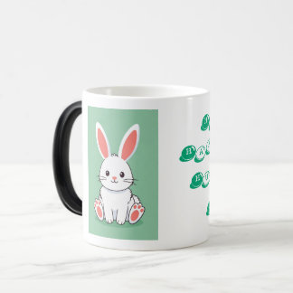  White Easter Bunny Image Magische Mok