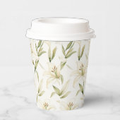 White Easter Lilies Papieren Bekers (Rechts)