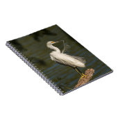 White Egret Spiral Photo Notebook Notitieboek (Rechterzijde)