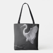 White Egret Tote Bag (Dos)