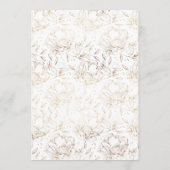 White Elegant Botanical Bridal Shower Invitation (Dos)