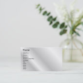 White Elegant Profile Card Visitekaartje (Staand voorkant)