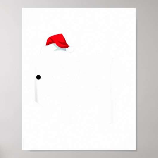 White Elephan, Christmas Party Gift  Poster (Voorkant)