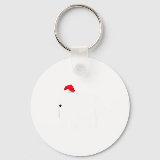 White Elephan, Christmas Party Gift Sleutelhanger (Voorkant)