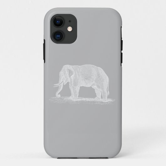 White Elephant  1800s Illustration Case-Mate iPhone Case (Achterkant)
