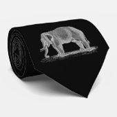 White Elephant 1800s Illustration Stropdas (Opgerold)