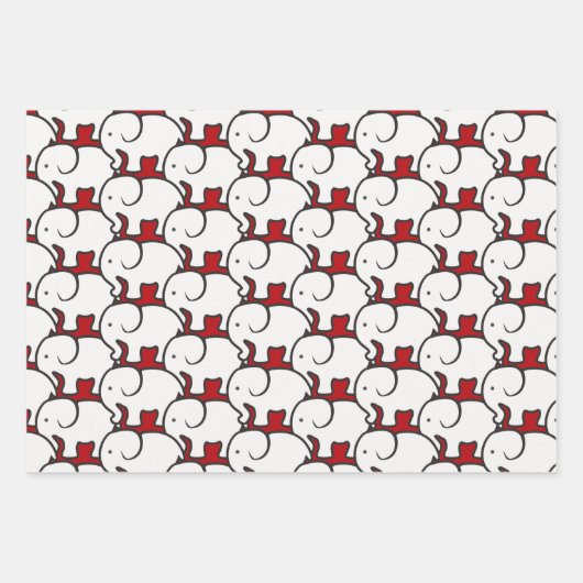 White Elephant Design Wrapping Paper (Voorkant 2)