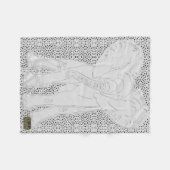 White Elephant Dotted Fleece Blanket Deken (Voorkant (Horizontaal))