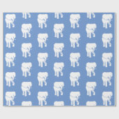 White Elephant Gift Exchange-kerstmis Wrappi Cadeaupapier (Vlak)