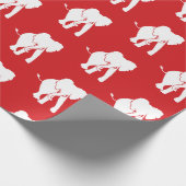 White Elephant Gift Exchange-kerstspel Cadeaupapier (Hoek)