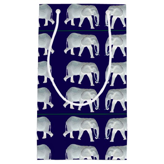 White Elephant Gift Exchange Klein Cadeauzakje (Voorkant)