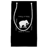 White Elephant Gift Exchange Party Klein Cadeauzakje (Voorkant)