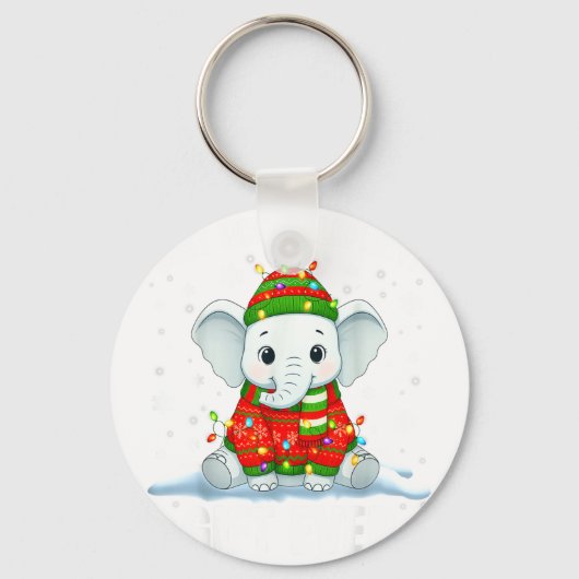 White Elephant Pjs For Adults Under 15 20 Sleutelhanger (Voorkant)