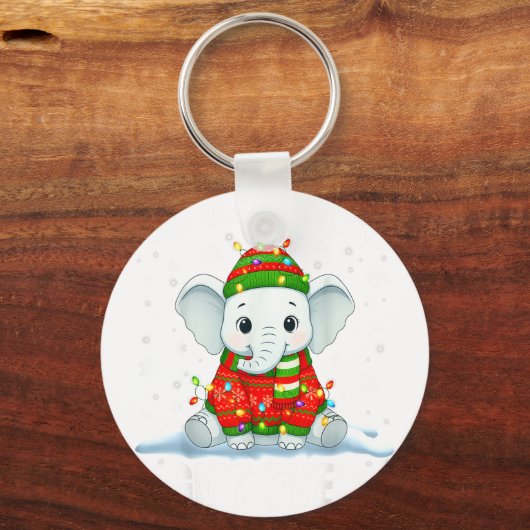 White Elephant Pjs For Adults Under 15 20  Sleutelhanger (Voorkant)