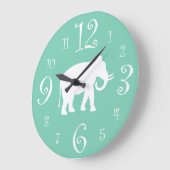 White Elephant Stylish Retro 1950s Kitchen Grote Klok (Hoek)