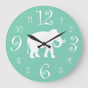 White Elephant Stylish Retro 1950s Kitchen Grote Klok