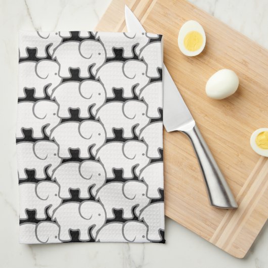 White Elephant Theedoek (Quarter Fold)