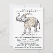 White Elephant Ugly Sweater Party Invitation Kaart (Voorkant)