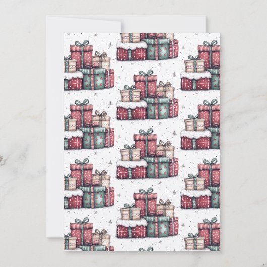 White Elephant Ugly Sweater Party Invitation Kaart (Achterkant)