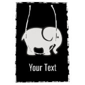 White Elephants Design Gift Bag Medium Cadeauzakje (Voorkant)