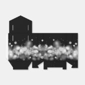 White en Black Bokeh Party Favor Box Bedankdoosjes (Uitgevouwen)