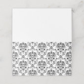 White en Black Damask (Buitenkant ongevouwen)