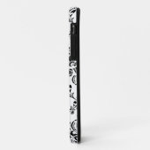 White en Black Damask Case-Mate iPhone Case (Achterkant/links)