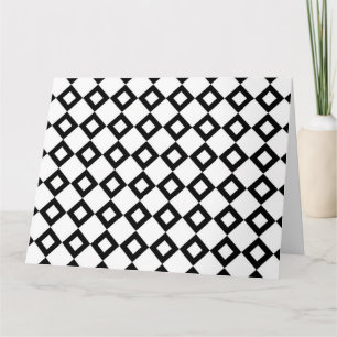 White en Black Diamond Pattern Kaart