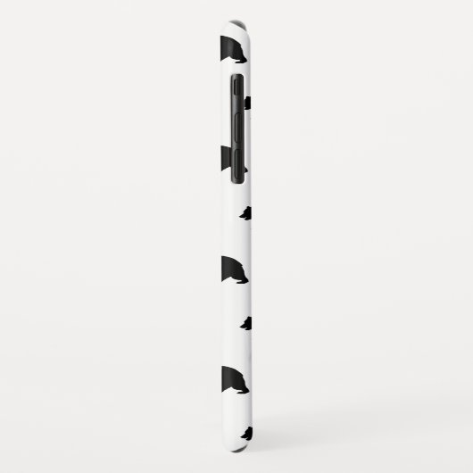 White en Black Grizzly Beer Pattern Case-Mate iPhone Case (Achterkant/links)