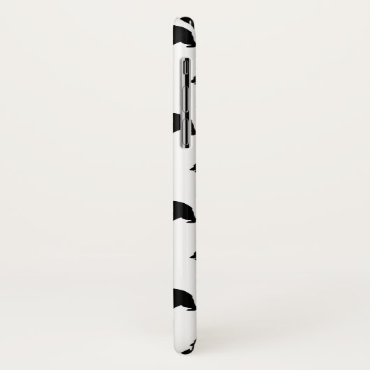 White en Black Grizzly Beer Pattern Case-Mate iPhone Case (Achterkant/links)