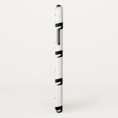 White en Black Grizzly Beer Pattern Case-Mate iPhone Case (Achterkant/rechts)