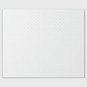 White en Black Micro Polka Dot Cadeaupapier (Vlak)